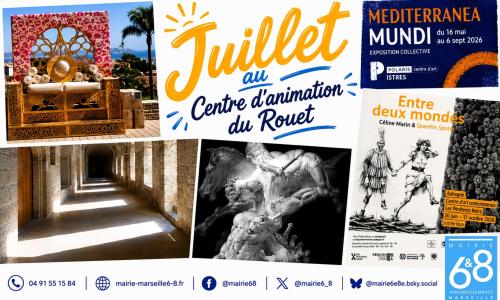 Escapades culturelles au mois de juillet avec le centre d'animation du Rouet