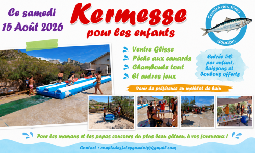 Kermesse pour les enfants aux Goudes