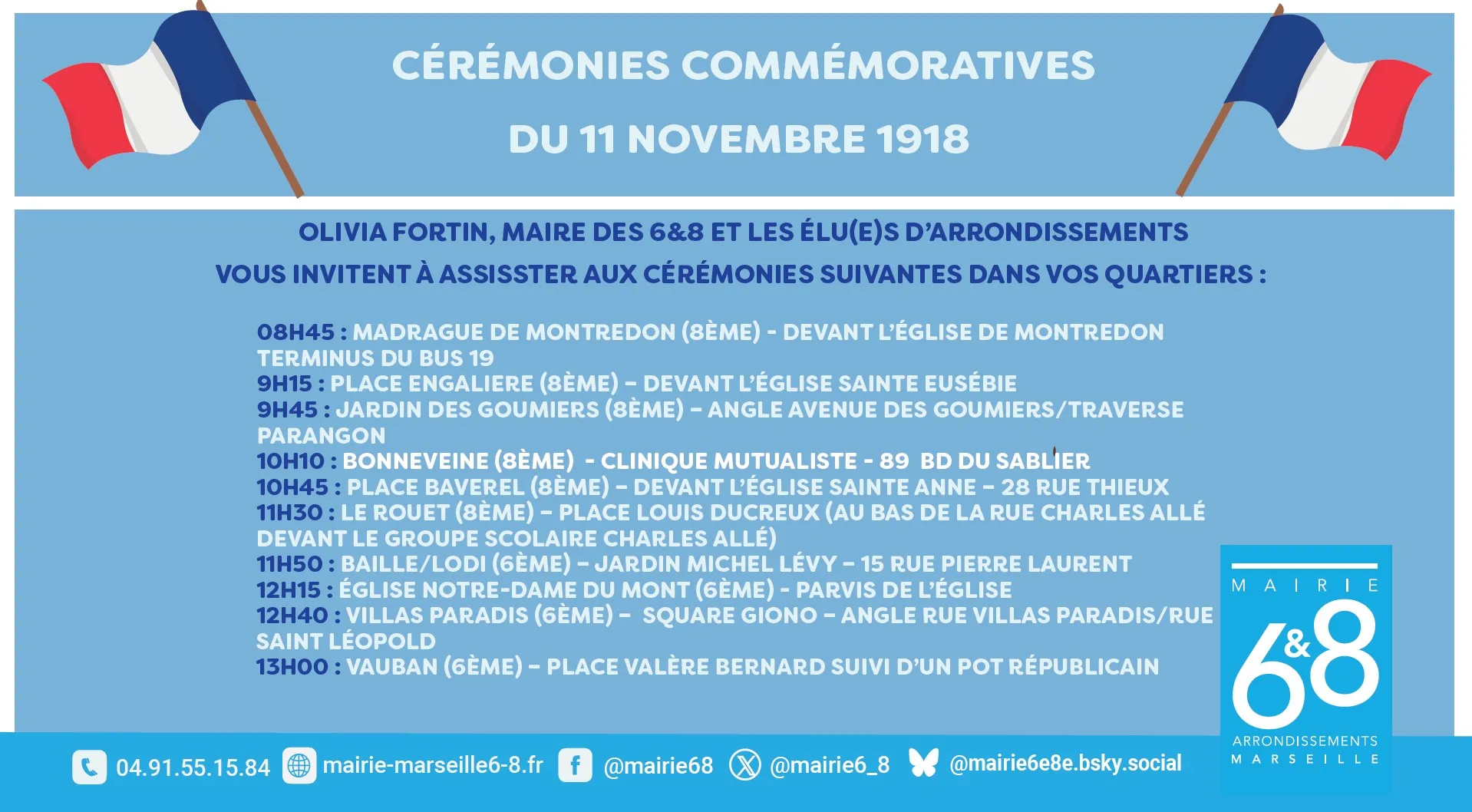 Commémorations du 11 novembre 1918 