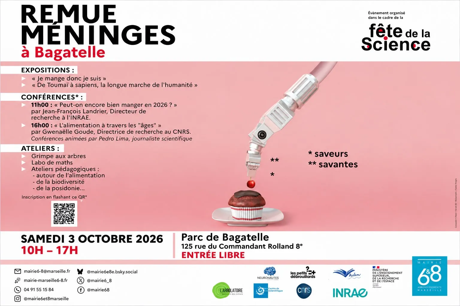 Fête de la science : Remue-Méninges à Bagatelle