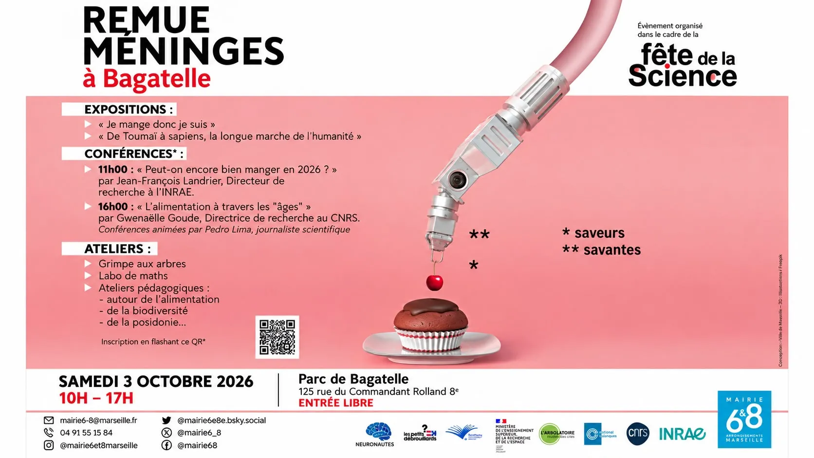 Fête de la science : Remue-Méninges à Bagatelle